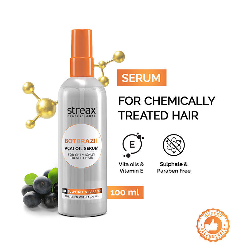 Streax Professional Botbrazil Acai Oil Hair Serum