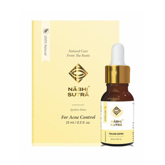 Nabhi Sutra Belly Button Oil for Acne Treatment & Dark Spots With Blend Of Lemon Oil, Neem Oil
