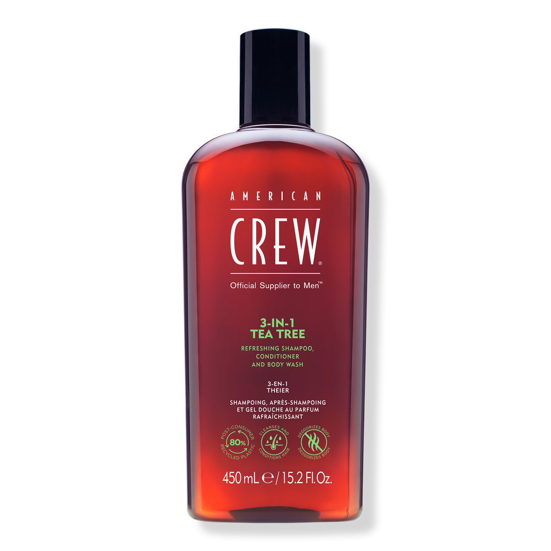 American Crew 3-in-1 Tea Tree Shampoo, Conditioner and Body Wash