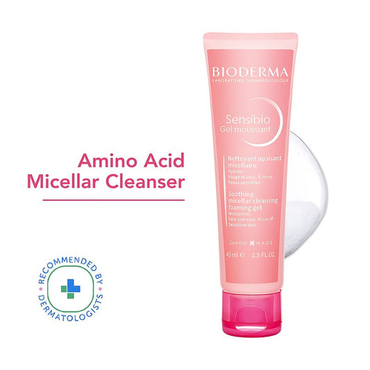 Bioderma Sensibio Gel Moussant SLS Free Cleanser With Vitamin E-24h Hydration-Micellar Gel