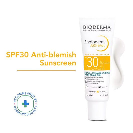 Bioderma SPF 30 Anti Blemish Sunscreen - Photoderm AKN Mat For Combination To Acne-Prone Skin