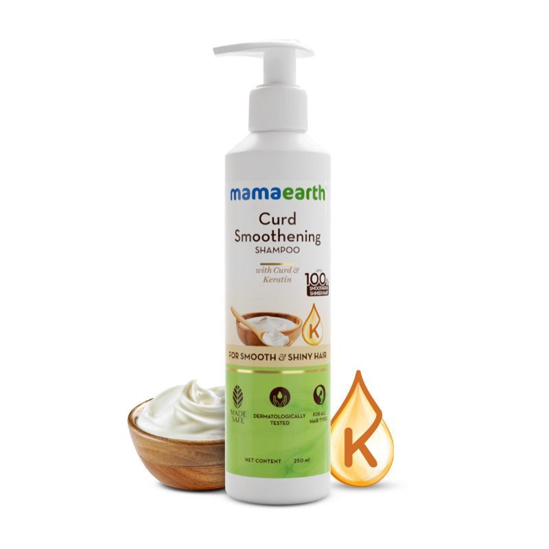 Mamaearth Curd Smoothening Shampoo With Curd & Keratin