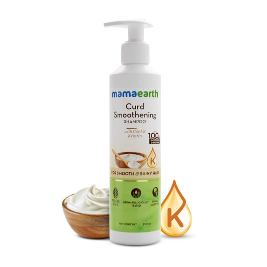 Mamaearth Curd Smoothening Shampoo With Curd & Keratin