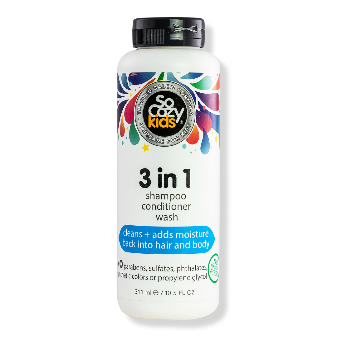 SoCozy 3-in-1 Shampoo Conditioner Body Wash for Kids