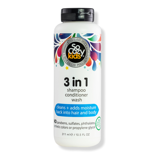 SoCozy 3-in-1 Shampoo Conditioner Body Wash for Kids