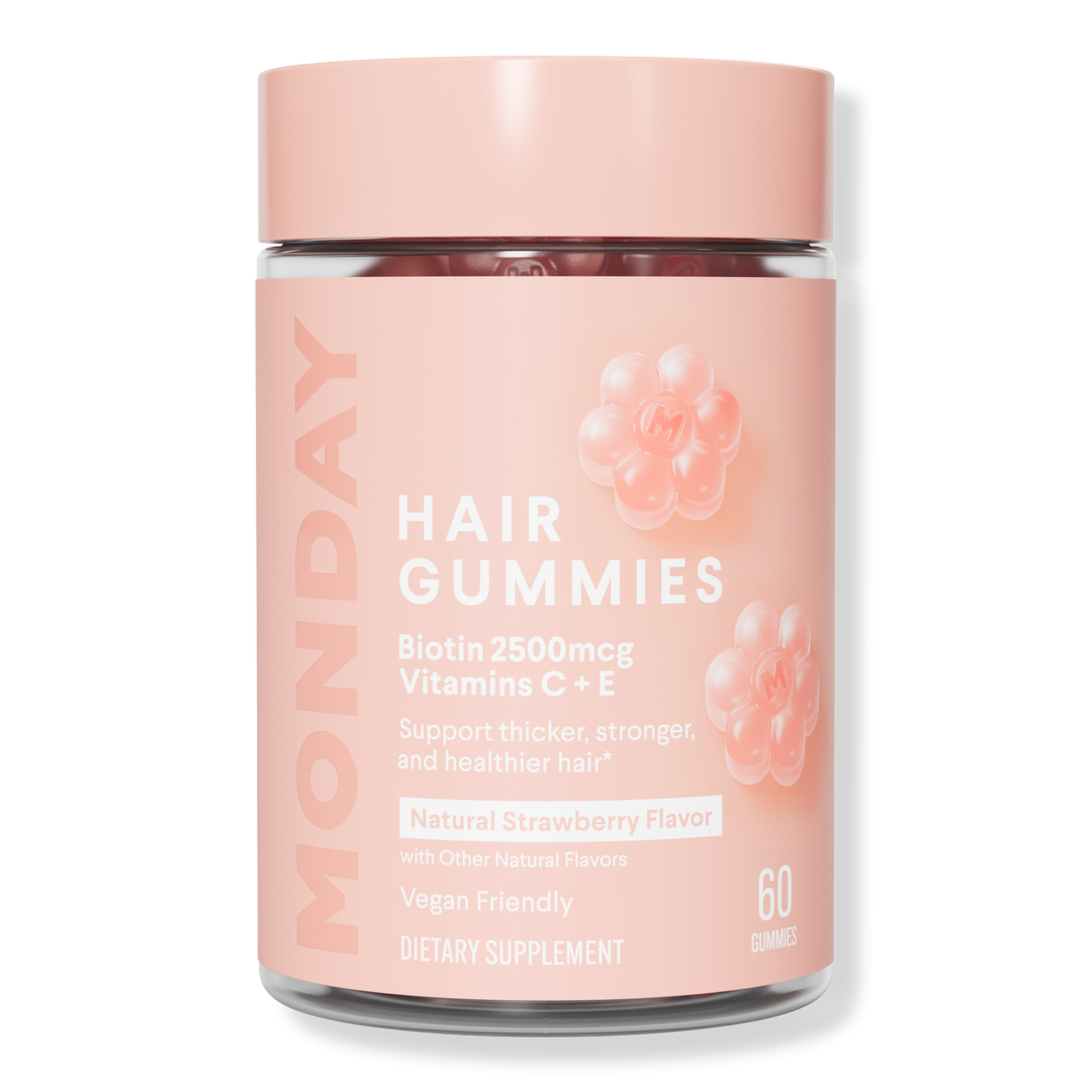 MONDAY Haircare Hair Gummies with Biotin & Vitamin C+E For Thicker Stronger Hair
