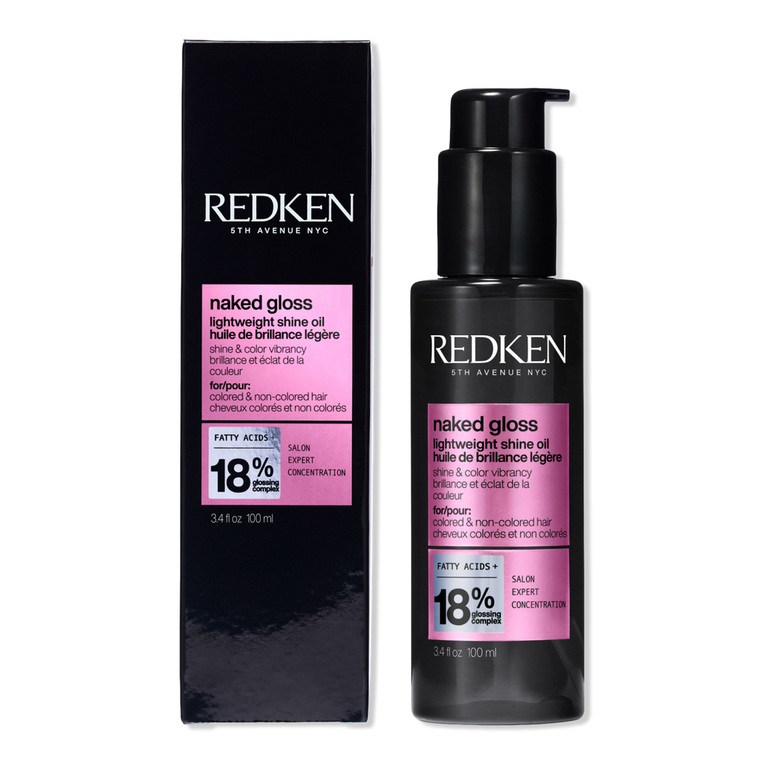 Redken Naked Gloss Lightweight Hair Oil for Shine and Frizz Control