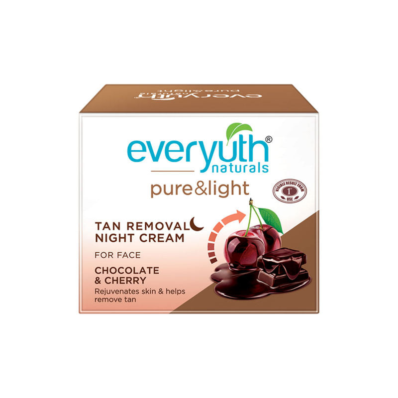 Everyuth Naturals Tan Removal Night Cream for Face - Chocolate & Cherry