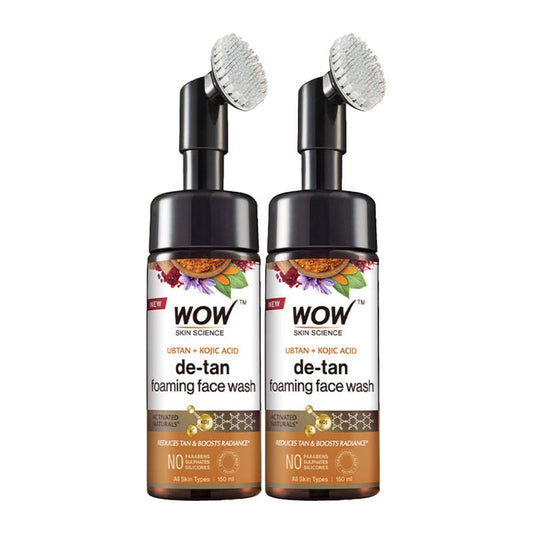 WOW Skin Science Foaming Ubtan Face Wash For Suitable All Skin Types - Pack of 2