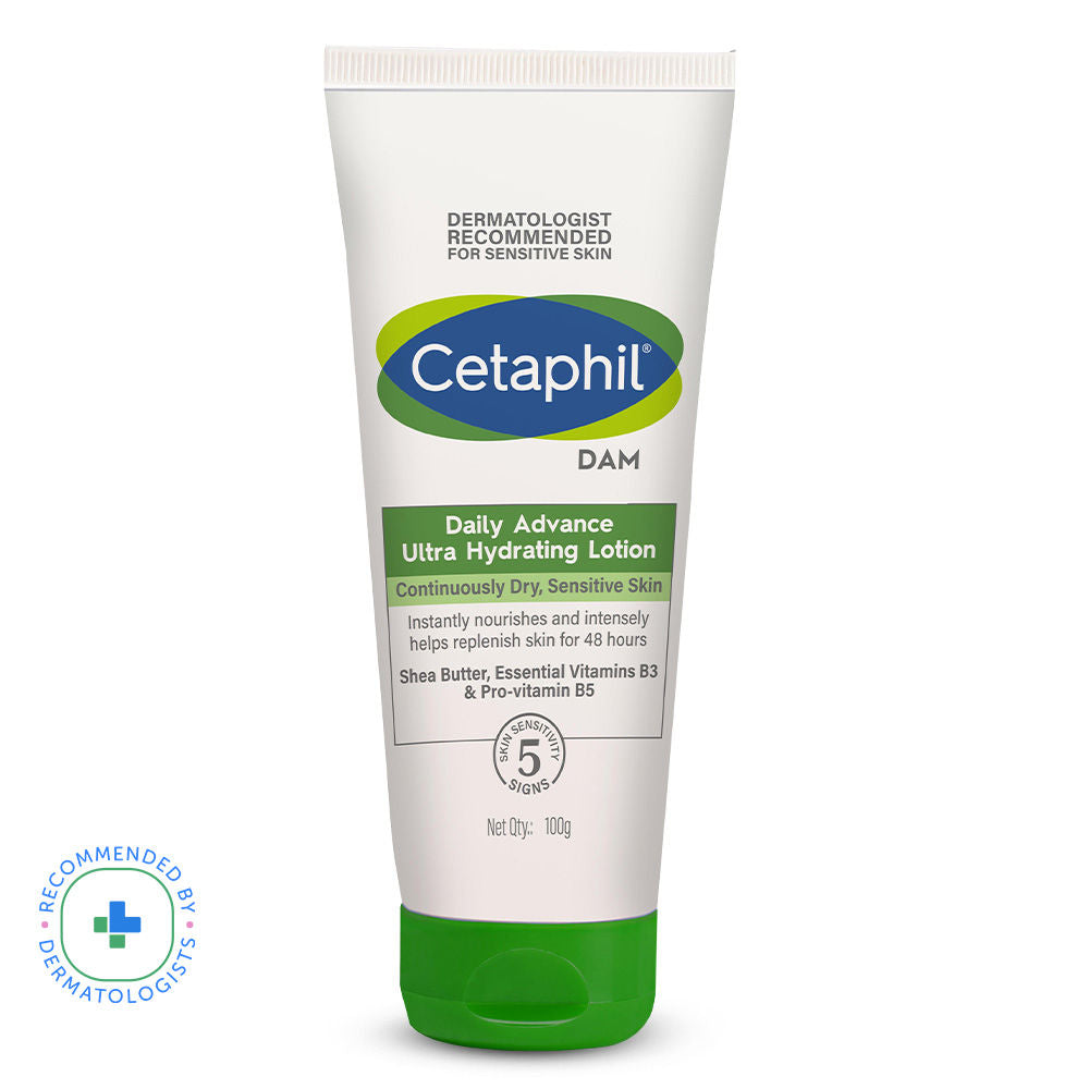 Cetaphil DAM Daily Advance Ultra Hydrating Lotion with Shea Butter & Niacinamide for Sensitive Skin