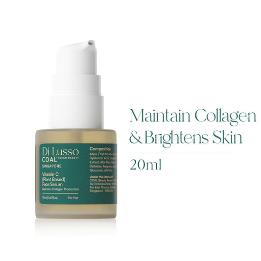 COAL Clean Beauty Vitamin C Plant Based Face Serum Boosts Collagen, Repairs Damaged Skin(20ML)