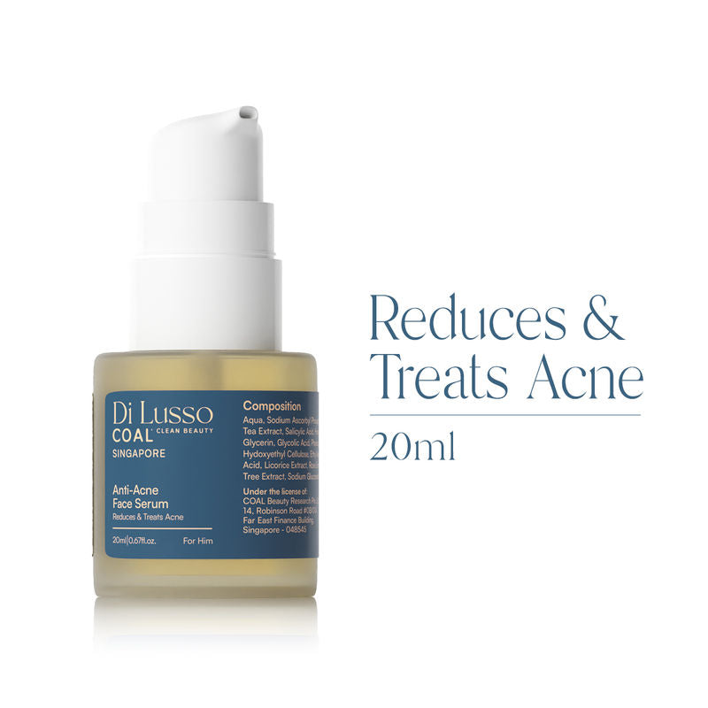 COAL Clean Beauty Anti-Acne Face Serum With Tea Tree Extract Treats, Calms Acne Skin