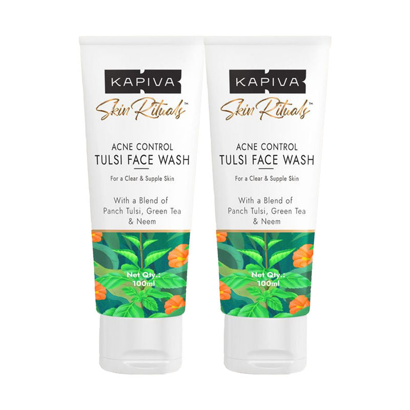 Kapiva Acne Face Wash with Tulsi Reduces Active Acne & Scars,For All Skin Types