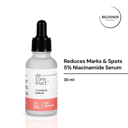 DECONSTRUCT 5% NIACINAMIDE + 2% ALPHA ARBUTIN SERUM FOR ACNE MARKS & PIGMENTATION