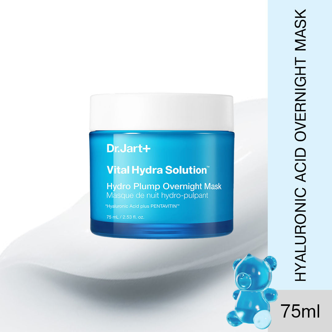 DR.JART+ VITAL HYDRA SOLUTION HYDRO PLUMP OVERNIGHT MASK WITH HYALURONIC ACID TO REBUILD SKIN BARRIER(75ML)