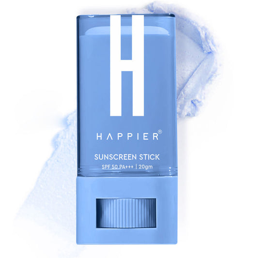 Happier Matte Sunstick SPF 50+ PA+++ With New Gen UV Filters, Cooling Sunscreen Stick