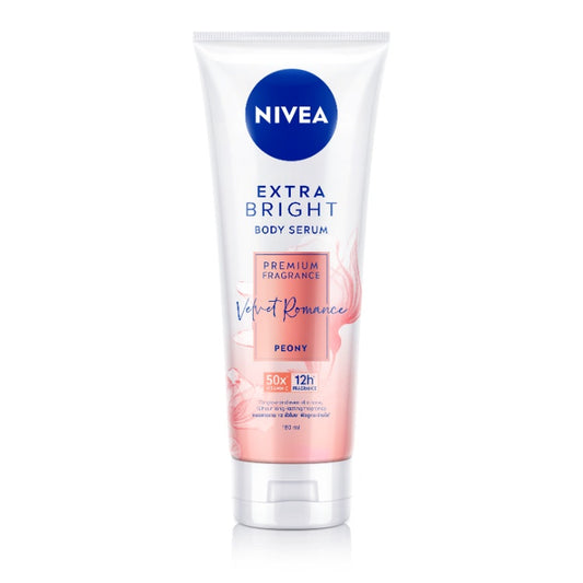 Nivea Extra Bright Premium Fragrance Velvet Romance (Peony) Body Serum 180Ml