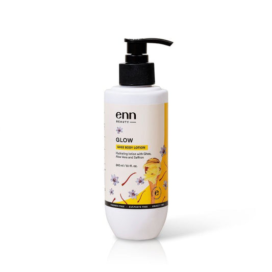 ENN HYDRATING BODY LOTION CREAM WITH GHEE, ALOE VERA & SAFFRON FOR DRY SKIN - ALL SKIN TYPES(240ML)