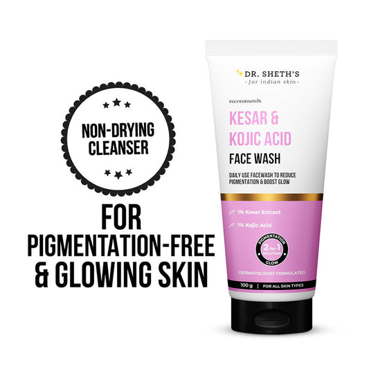 Dr. Sheth'S Kesar & Kojic Acid Facewash For All Skin Types