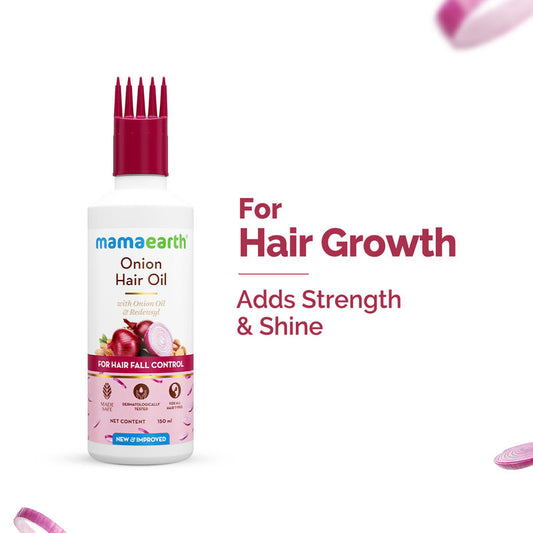 Mamaearth Onion & Redensyl Hair Oil - for Hair Fall Control & Hair Regrowth