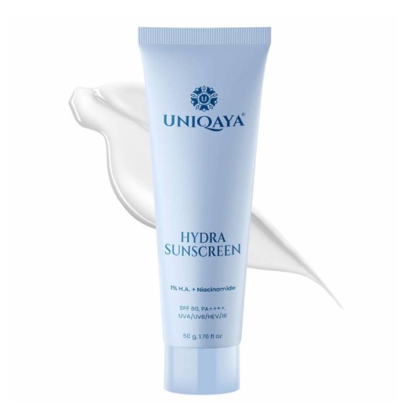 Uniqaya Hydra Sunscreen SPF 60 PA++++ Hyaluronic Acid & Niacinamide Sunscreen