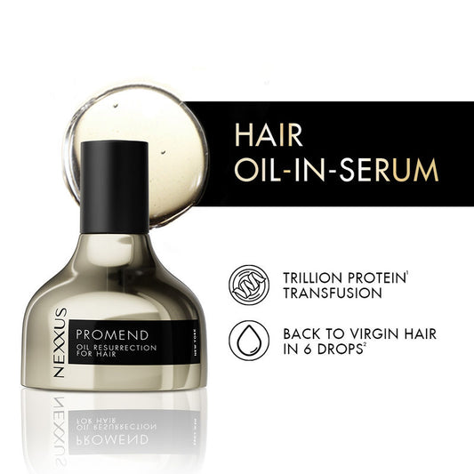 Nexxus Promend Resurrection Oil Hair Serum For Bond Repair, Frizz Reduction & Heat Protection