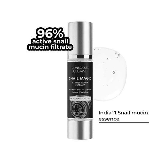 Conscious Chemist 97% Active Snail Mucin Face Serum Essence For Barrier Repair & Anti Ageing