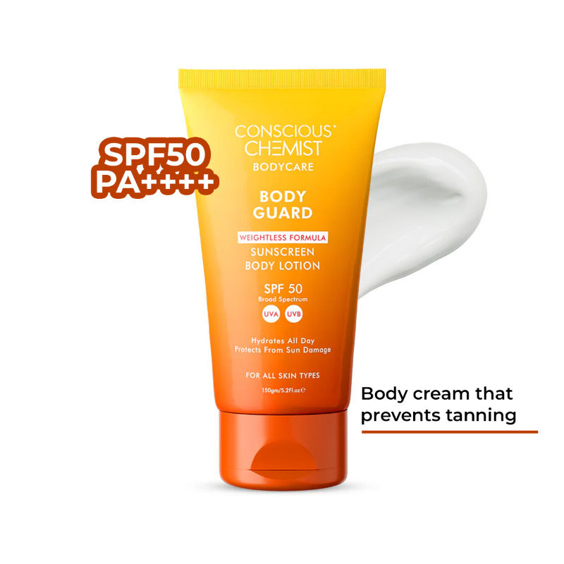 Conscious Chemist Body Guard Sunscreen Body Lotion SPF 50 PA++++