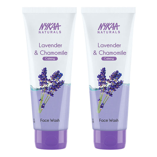 Nykaa Naturals Lavender & Chamomile Face Wash For Calming Skin Combo (pack Of 2)