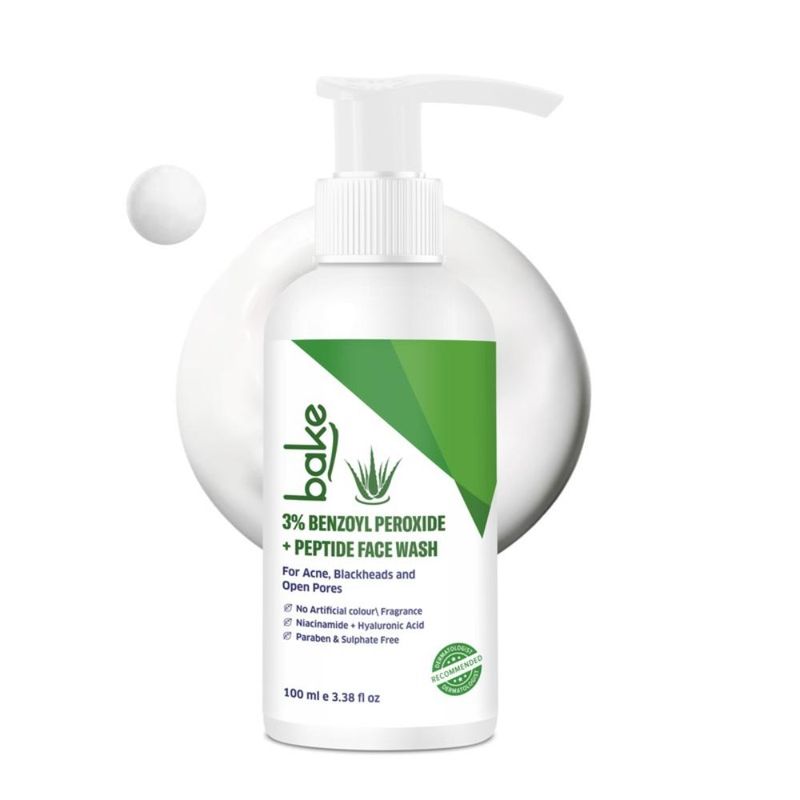 BAKE 3% Benzoyl Peroxide + Peptide Milky Face Wash