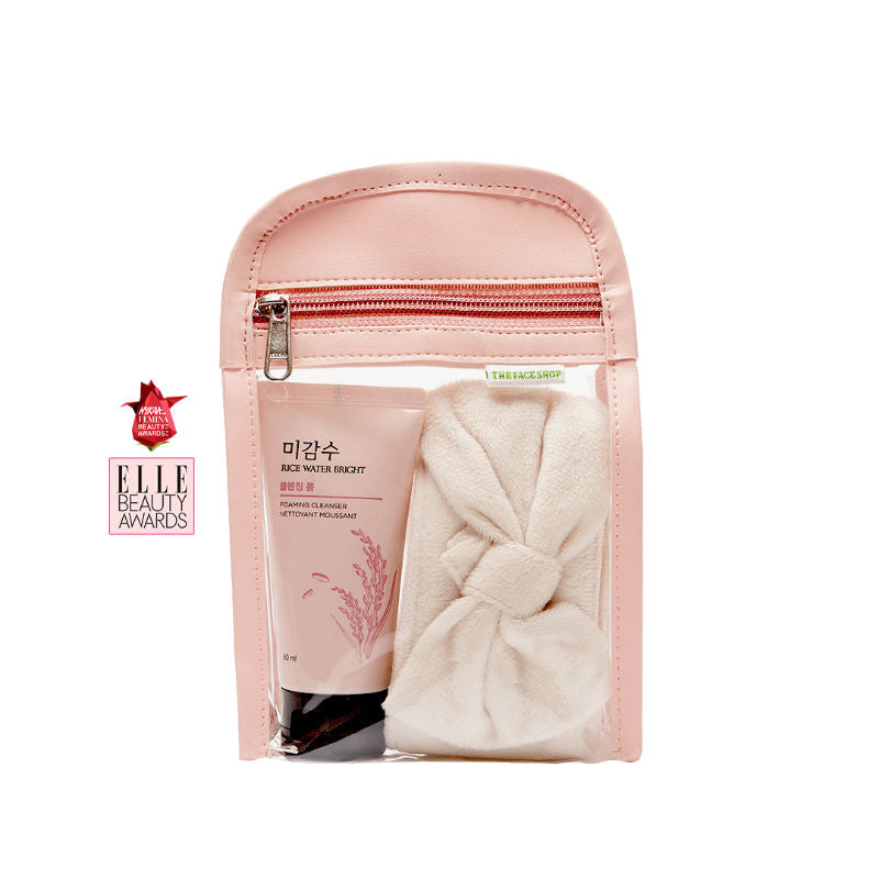 The Face Shop Rice Water Bright Foaming Cleanser, Face Wash For Glowing Skin & Even Skin Tone