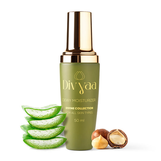 Divyaa Divine Dewy Moisturizer Skin Hydration and Nourishment with Rosemary, Aloe Vera, Shea Butter (50ML)