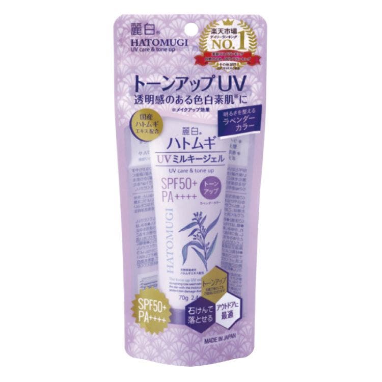 Reihaku Hatomugi The Tone Up Milky Gel Uv Care  Spf50+ Pa++++ 70G