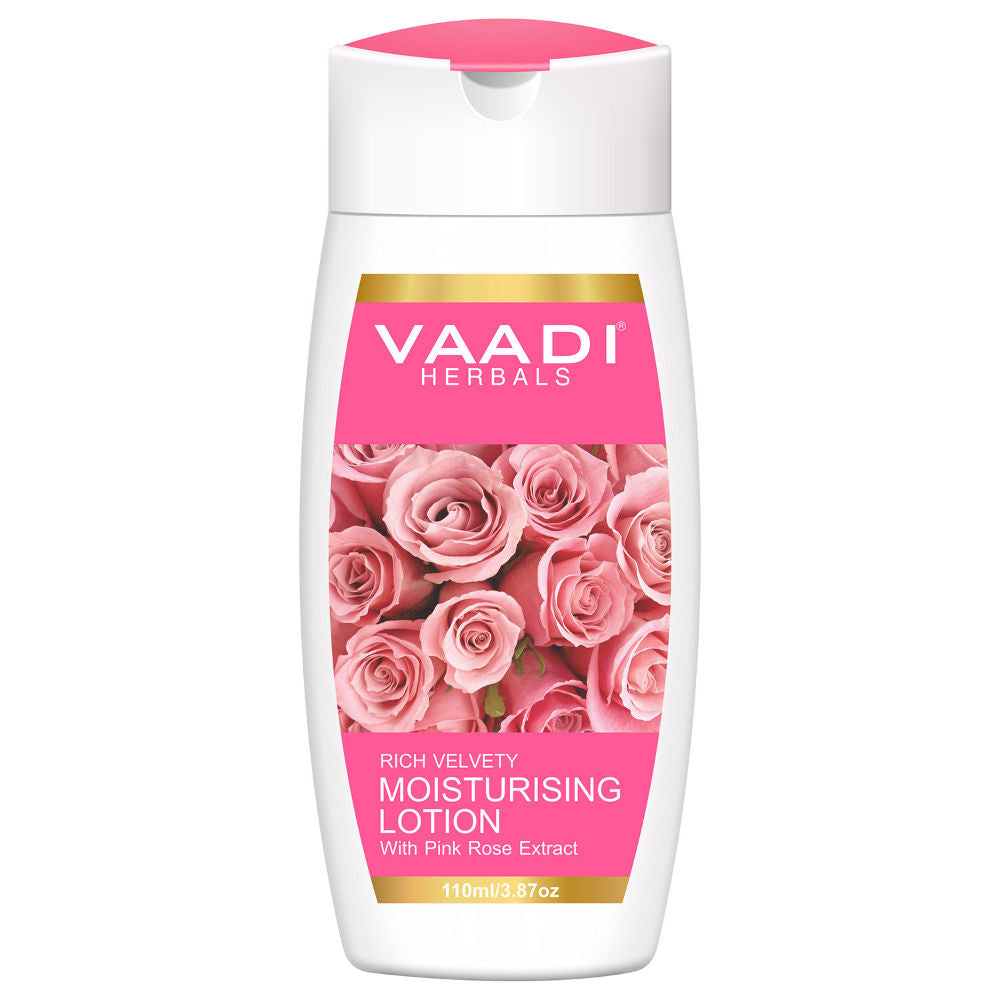 Vaadi Herbals Moisturising Lotion With Pink Rose Extract