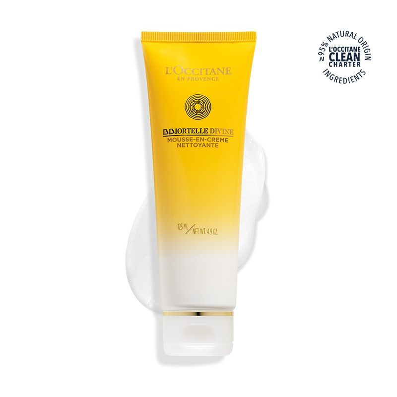 L'Occitane Immortelle Divine Foaming Cleansing Cream With AHA