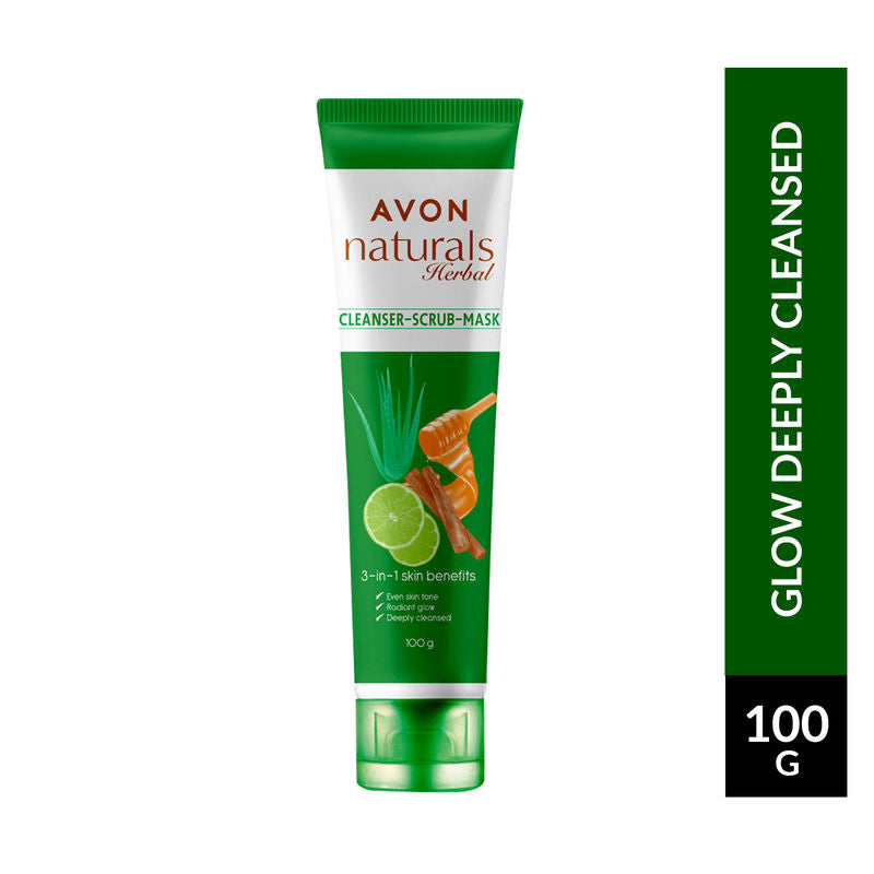 Avon Naturals Herbal 3-in-1 Cleanser Scrub Mask