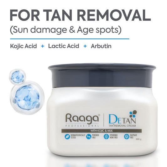 Raaga Professional De Tan Removal Creme With Kojic & Milk(500 gm)
