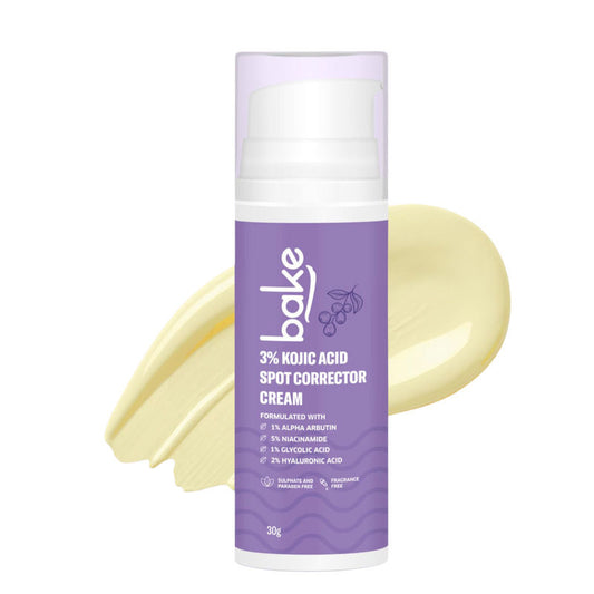 BAKE 3% KOJIC ACID SPOT CORRECTOR FACE CREAM FOR PIGMENTATION, DARK SPOTS & DARK CIRCLES(30G)