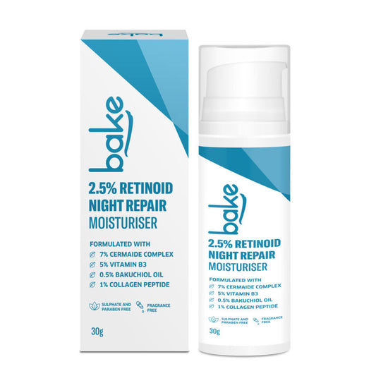 Bake Retinol Night Cream With 2.5% Retinoid For Anti Aging, Pigmentation Fine Lines & Wrinkles