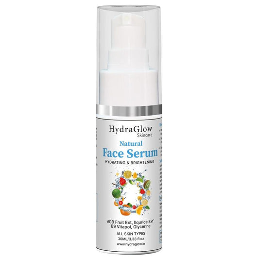 Hydra Glow Skincare Natural Face Serum Hydrating & Brightening