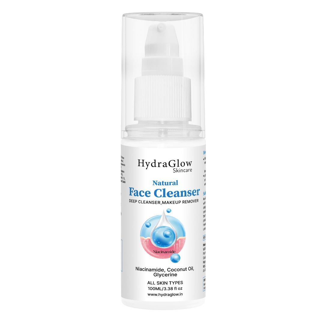 Hydra Glow Skincare Natural Face Cleanser Makeup Remover Deep Cleanser