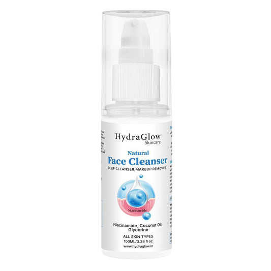 Hydra Glow Skincare Natural Face Cleanser Makeup Remover Deep Cleanser