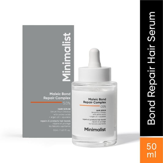 Minimalist Maleic Bond Repair Complex 05% Hair Serum For Soft & Smooth Hair & Treats Split Ends & Breakage