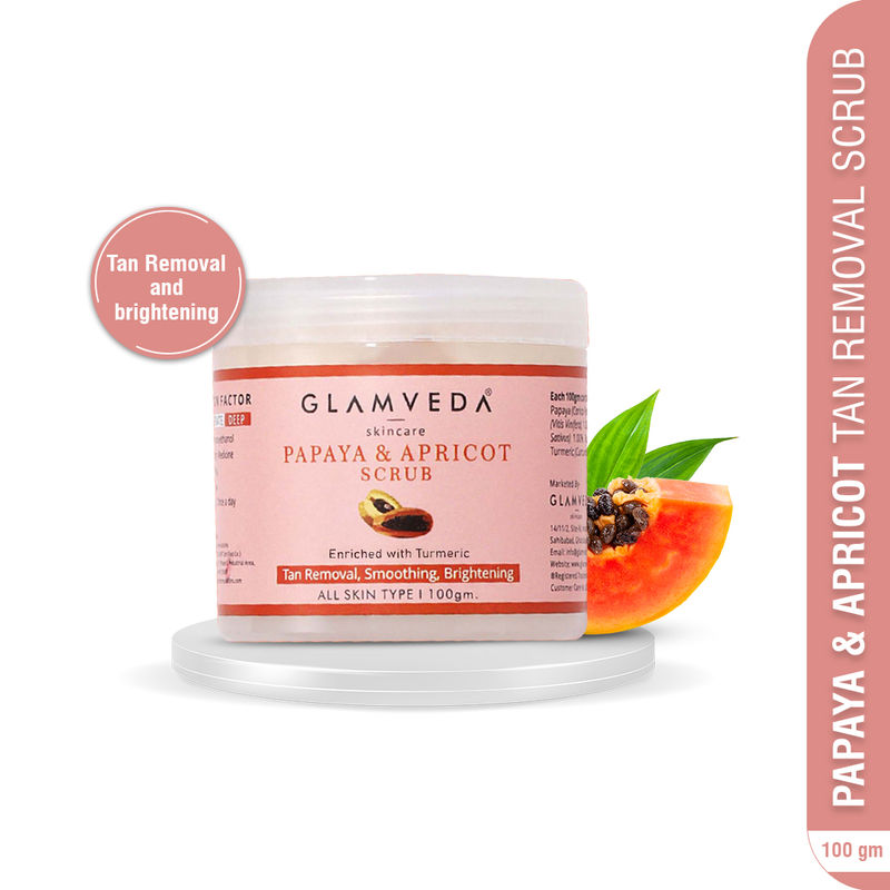 Glamveda Papaya & Apricot Tan Removal Scrub