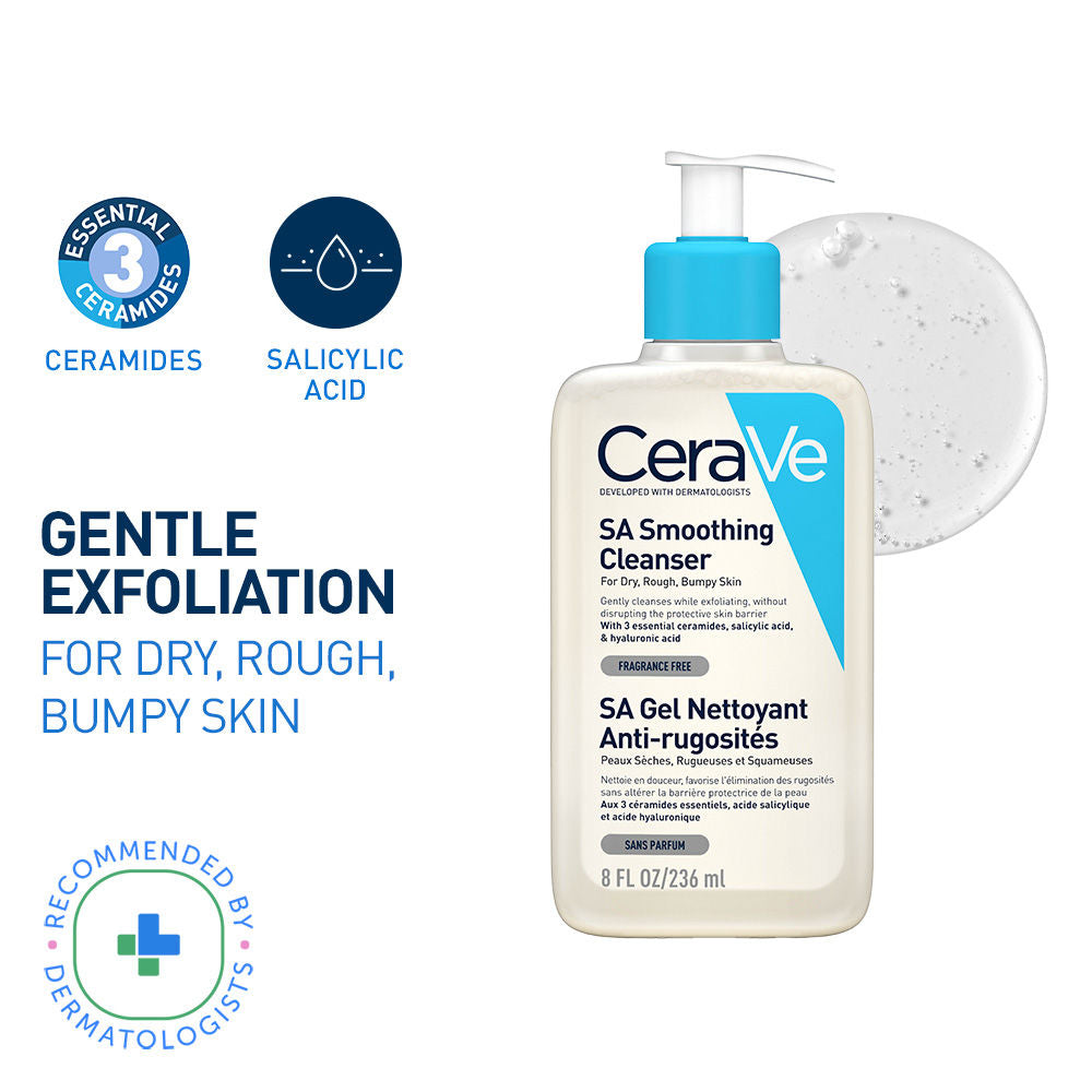 CeraVe SA Smoothing Cleanser For Dry, Rough & Bumpy Skin