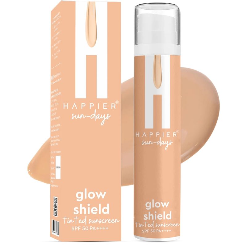Happier Sun-Days Glow Shield Tinted Sunscreen SPF 50 PA++++ For All Skin Types
