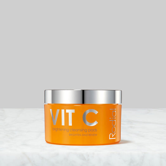 Rodial Vit C Cleansing Pads-Exfoliating, Firming & Glow-Boosting with Fruit AHAs & Salicylic Acid