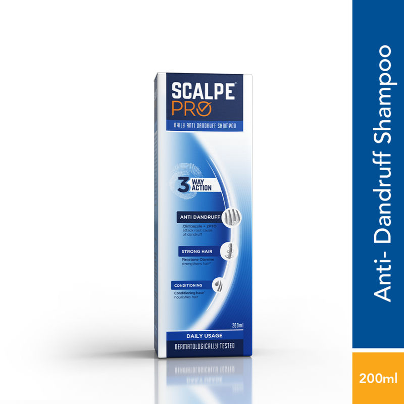 Scalpe Pro Daily Use Anti-dandruff shampoo with Climbazole & ZPTO for dandruff free scalpe