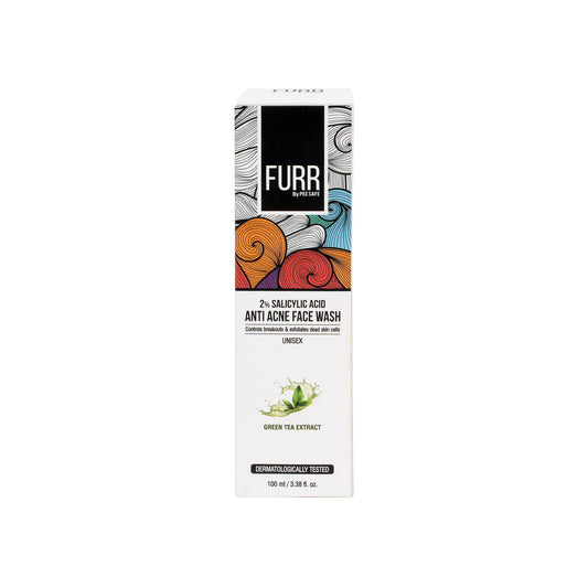 FURR 2% Salicylic Acid & Green Tea Anti Acne Face Wash