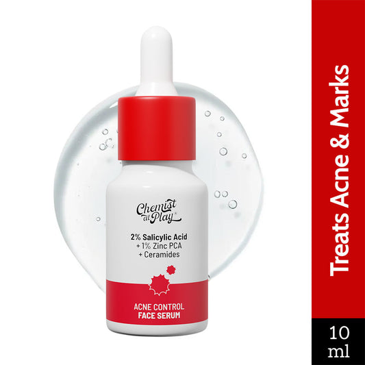 Chemist At Play 2% Salicylic Acid Face Serum Treats Active Acne, Controls Excess Oil